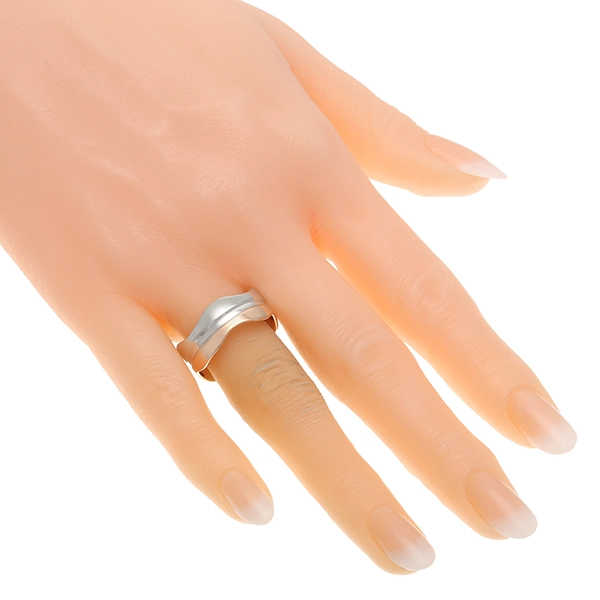 Ring, 14K, Rot-/Weißgold