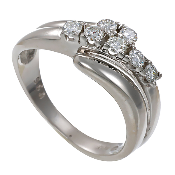 Diamantring, 14K, Weißgold, Brillanten 0,35 ct