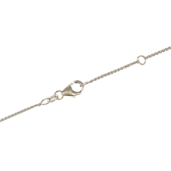 Collierkette, 14K, Weißgold