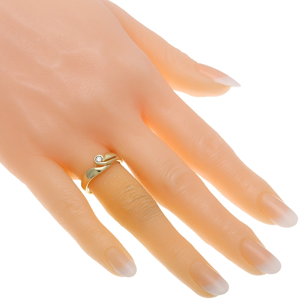 Brillantring, 14K, Gelbgold