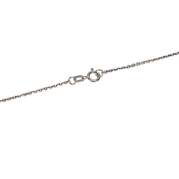 Collierkette, 14K, Weißgold, Anker-