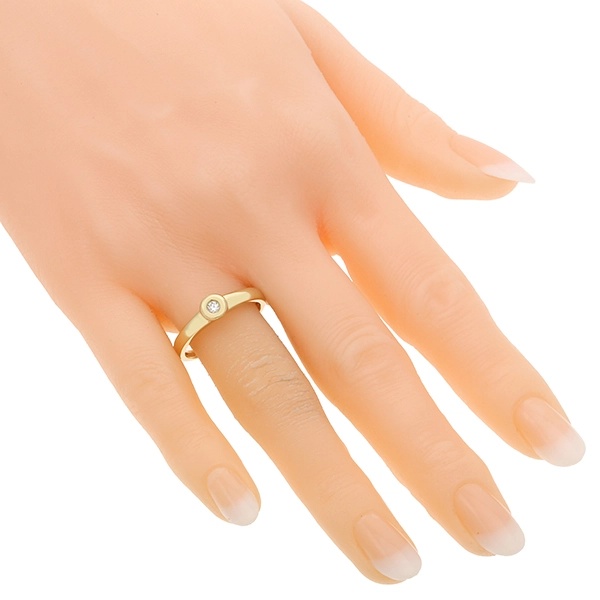 Diamantring, 14K, Gelbgold, Brillant