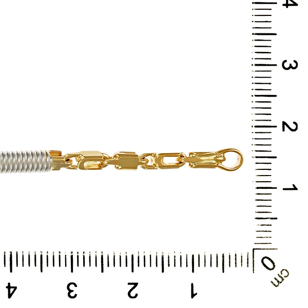 Armband, 14K, Gelb-/Weißgold