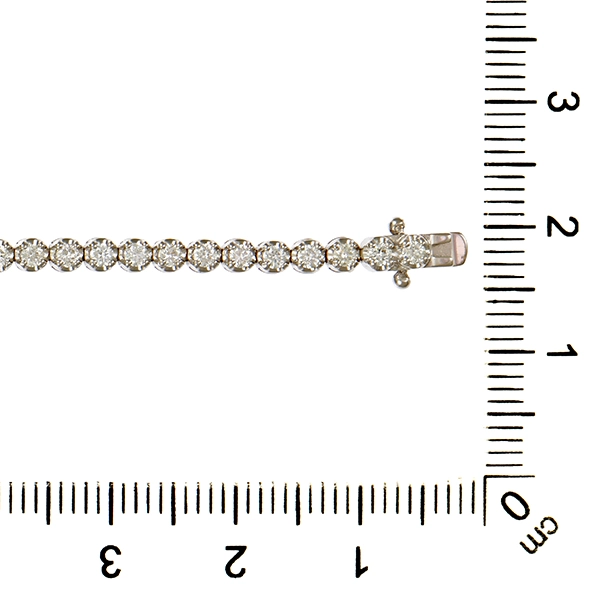 Armband, 18K, Weißgold, Brillanten 1,60 ct