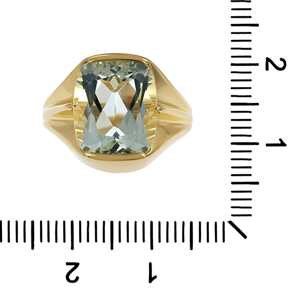 Ring, 14K, Gelbgold, Beryll
