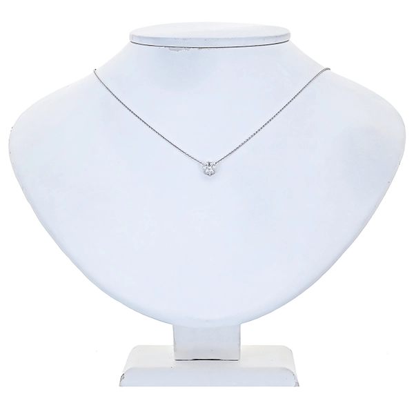 Collier, 18K, Weißgold, Brillanten