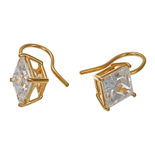 Ohrhänger, 14K, Gelbgold, Zirkonia
