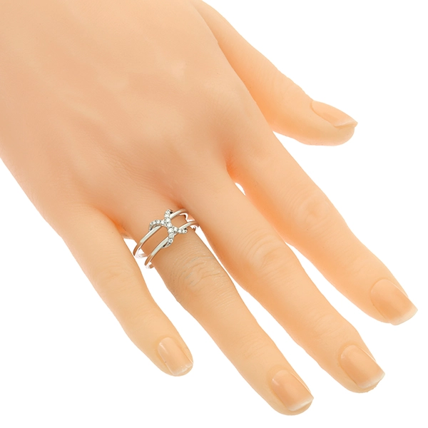 Diamantring, 14K, Weißgold, Brillanten