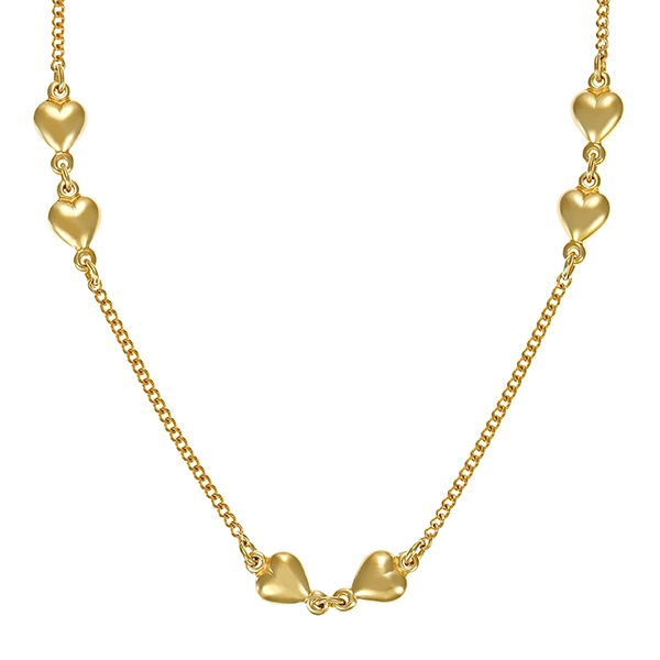 Collier, 14K, Gelbgold, Herz