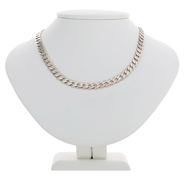 Silberkette, 925, Silber, Panzer-