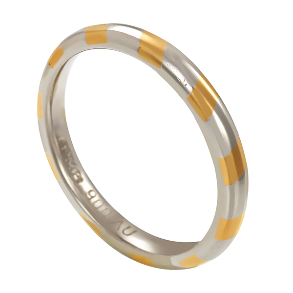 Ring, 950 Platin, 900 Gold