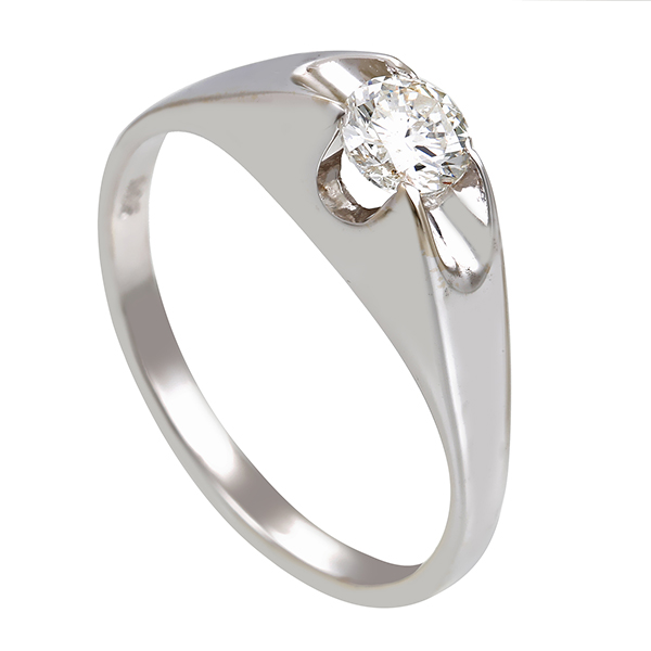 Brillantring, 14K, Weißgold, U56