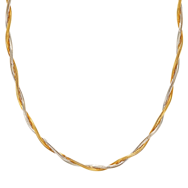 Collier, 18K, Gelb-/Weißgold