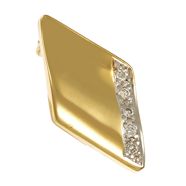 Verkürzer, 14K, Gelbgold, Diamant