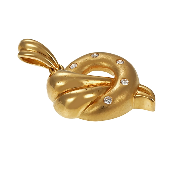 Anhänger, 18K, Gelbgold, Brillant