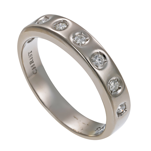 Diamantring, 14K, Weißgold, Brillanten