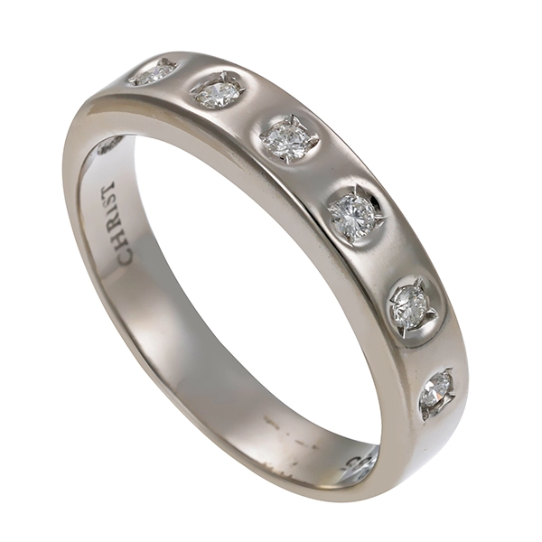 Diamantring, 14K, Weißgold, Brillanten