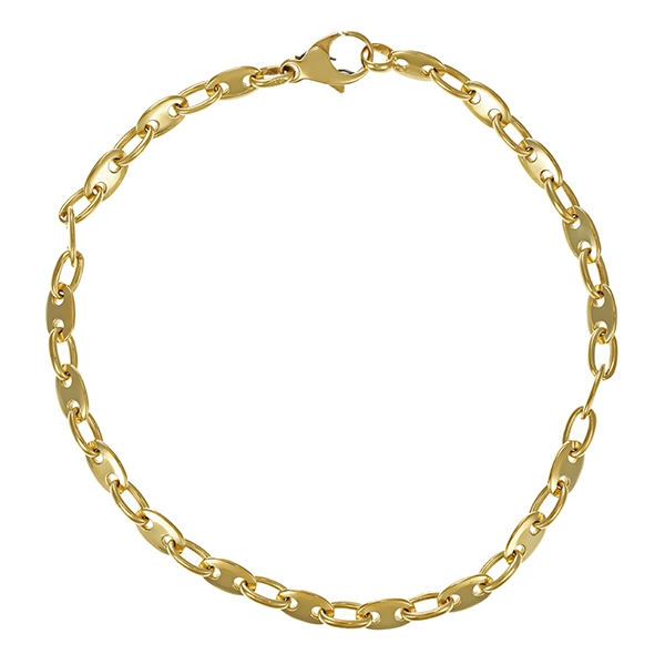 Armband, 14K, Gelbgold, Schiffsanker-