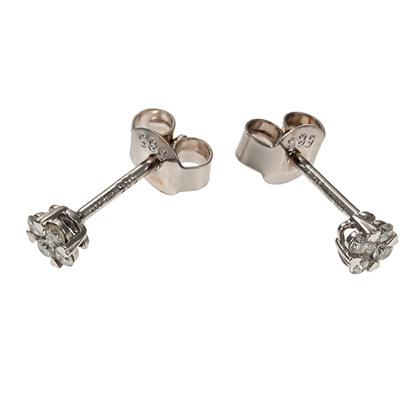 Ohrstecker, 14K, Weißgold, Brillanten 0,14 ct
