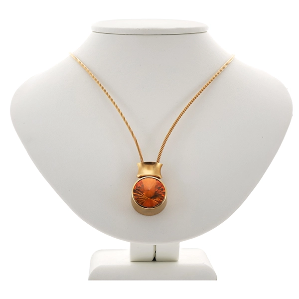 Collier, 18K, Gelbgold, Citrin