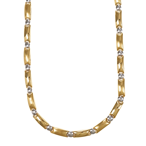 Collier, 14K, Gelb-/Weißgold