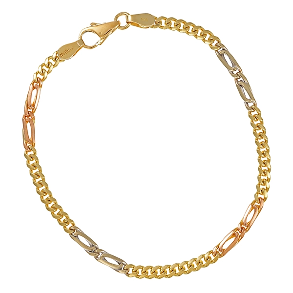 Armband, 14K, Rot-/Gelb-/Weißgold