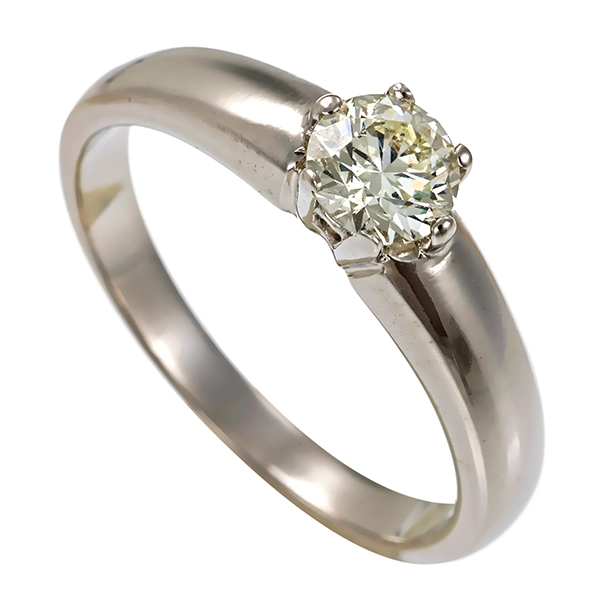Brillantring, 14K, Weißgold, 0,55ct