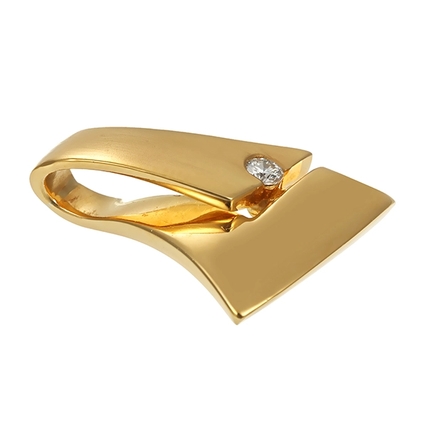 Anhänger, 18K, Gelbgold, Brillant