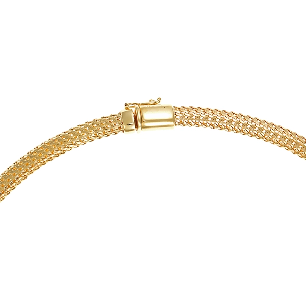 Collier, 14K, Gelbgold, Saphir, Rubine