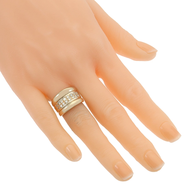 Diamantring, 14K, Gelb-/Rotgold, Brillanten