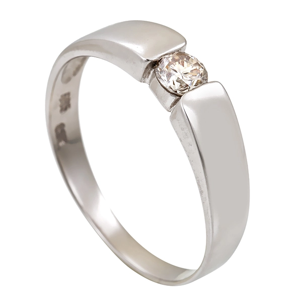 Diamantring, 14K, Weißgold, Brillant 0,25 ct