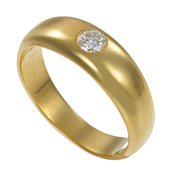 Brillantring, 14K, Gelbgold