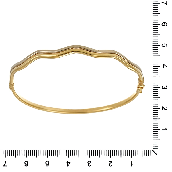 Armreif, 8K, Gelb-/Weißgold