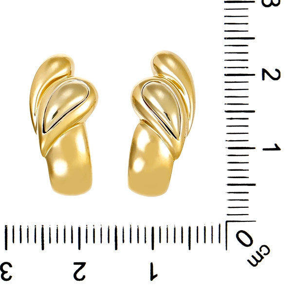 Ohrstecker, 14K, Gelb-/Weißgold