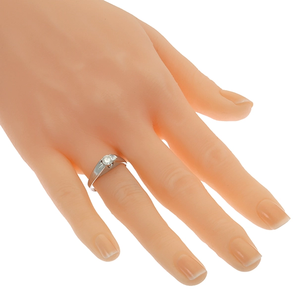 Brillantring, 14K, Weißgold, U56
