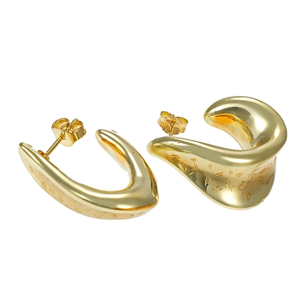 Steckcreolen, 8K, Gelbgold