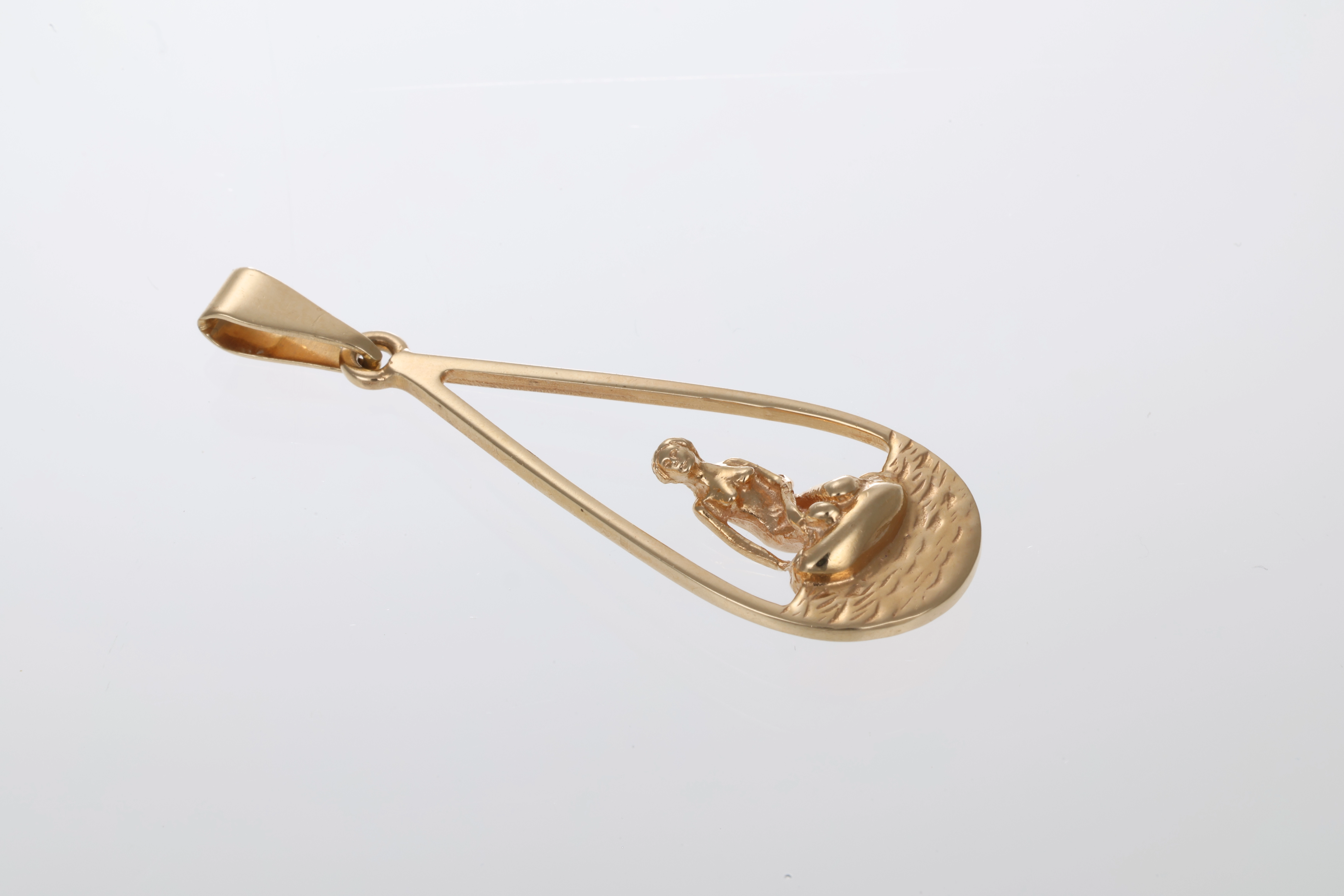 Anhänger, 14K, Gelbgold
