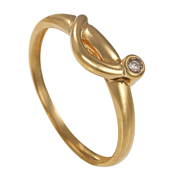 Diamantring, 14K, Gelbgold