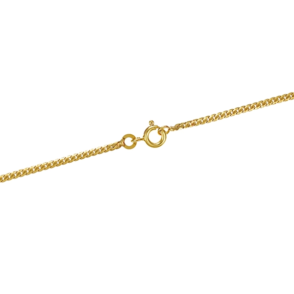 Collier, 8K, Gelbgold, Zirkonia, Granat, Herz