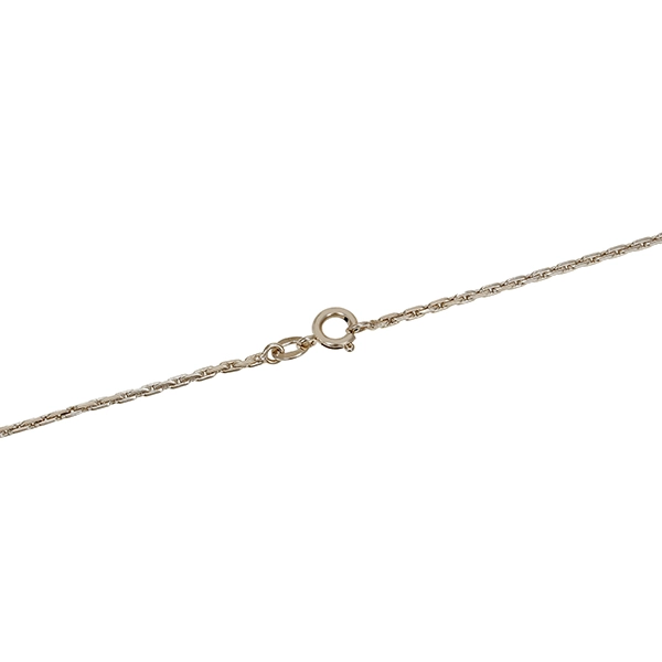 Collier, 14K, Weißgold, Onyx, Diamanten