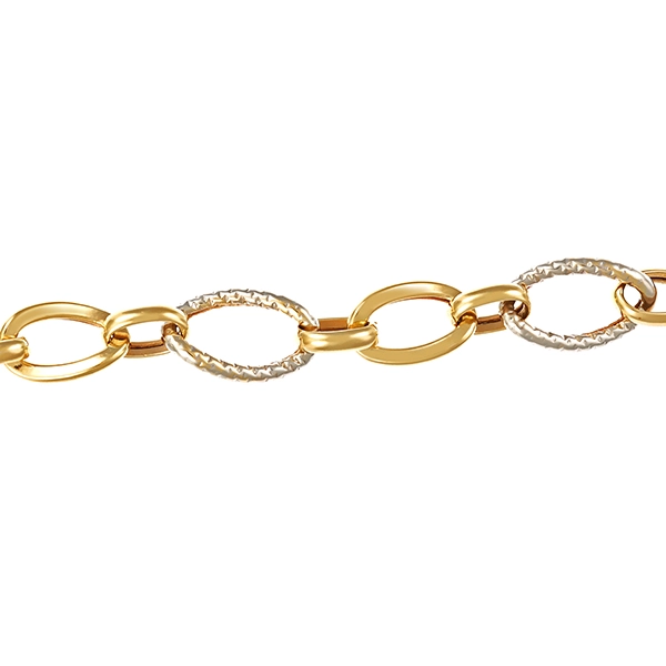 Armband, 14K, Gelb-/Weißgold