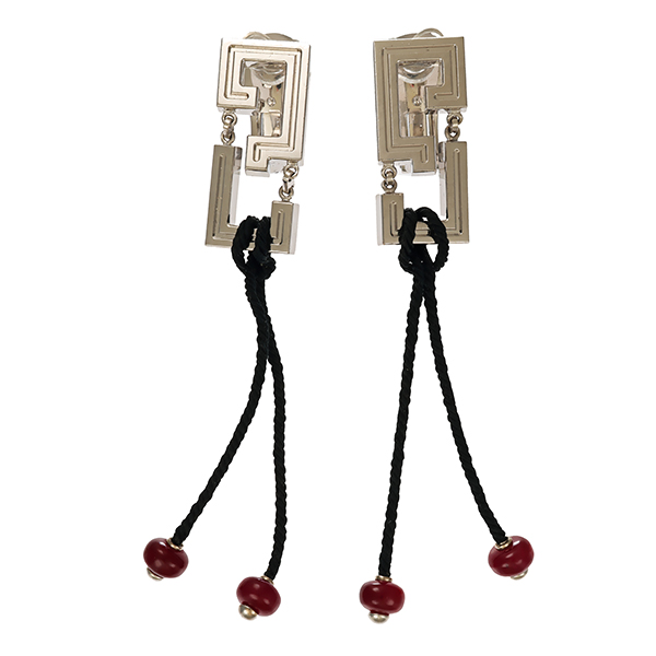 Clipstecker, 18K, Weißgold, Rubine