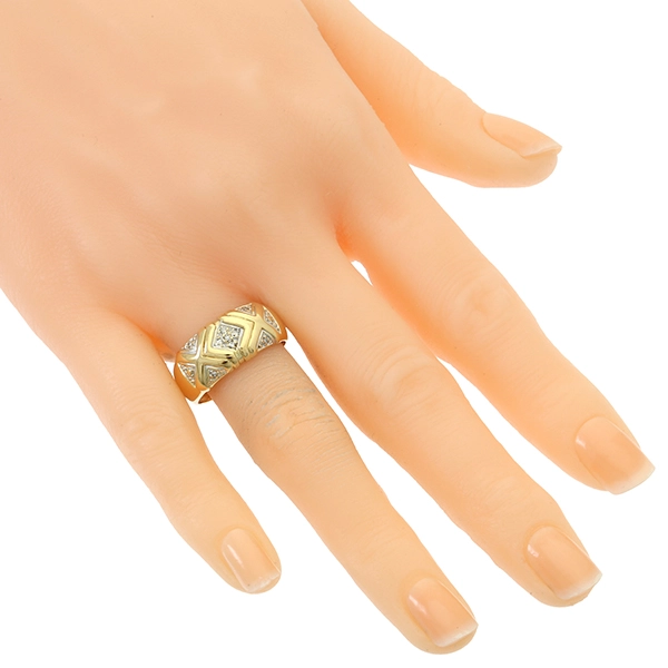 Diamantring, 18K, Gelbgold, Diamanten