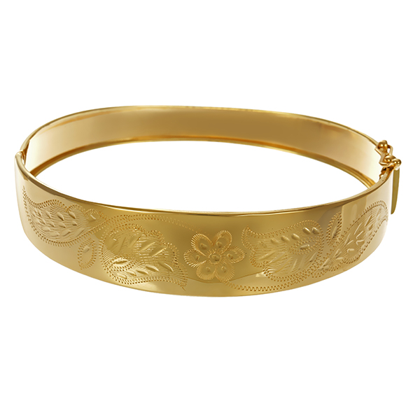Armreif, 14K, Gelbgold