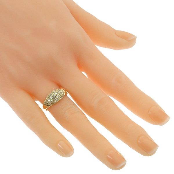 Diamantring, 14K, Gelbgold, Diamanten 0,51 ct