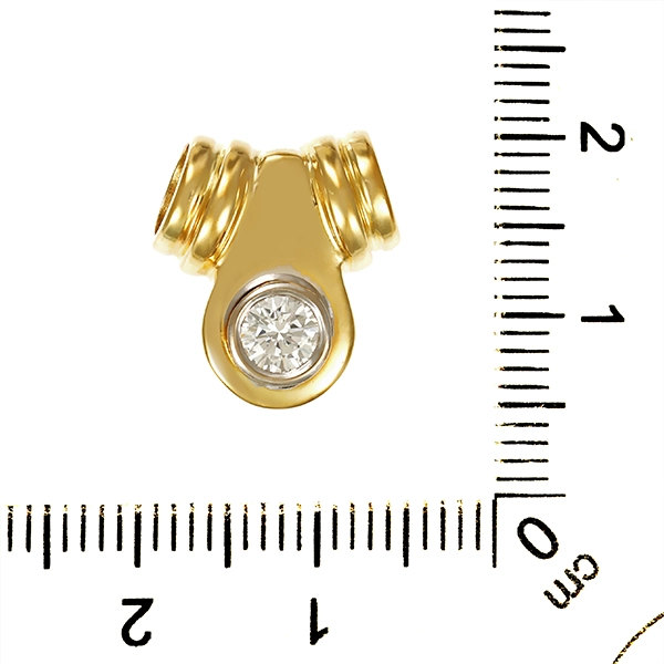 Anhänger, 14K, Gelbgold, Brillant 0,33ct