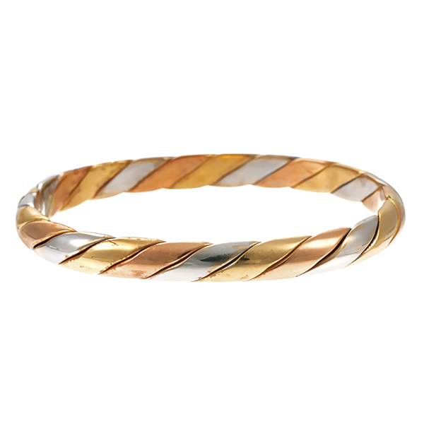 Armreif, 18K, Rot-/Weiß-/Gelbgold
