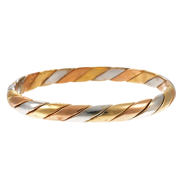 Armreif, 18K, Rot-/Weiß-/Gelbgold