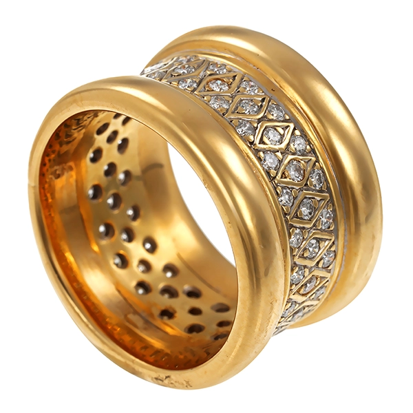 Ring, 18K, Gelbgold, Brillanten
