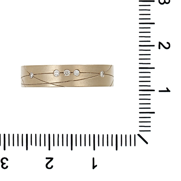 Diamantring, 14K, Weißgold, Brillanten